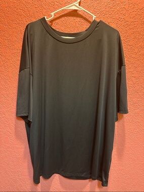 SHEIN Black Short Sleeve Crew Neck Tee